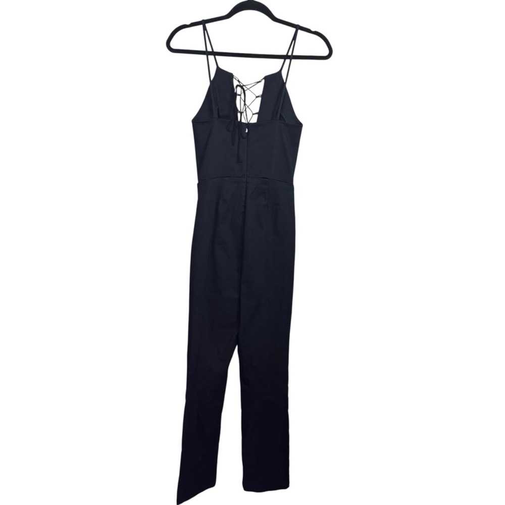 Reformation Black Lace-Up Jumpsuit - Picture 5 of 12